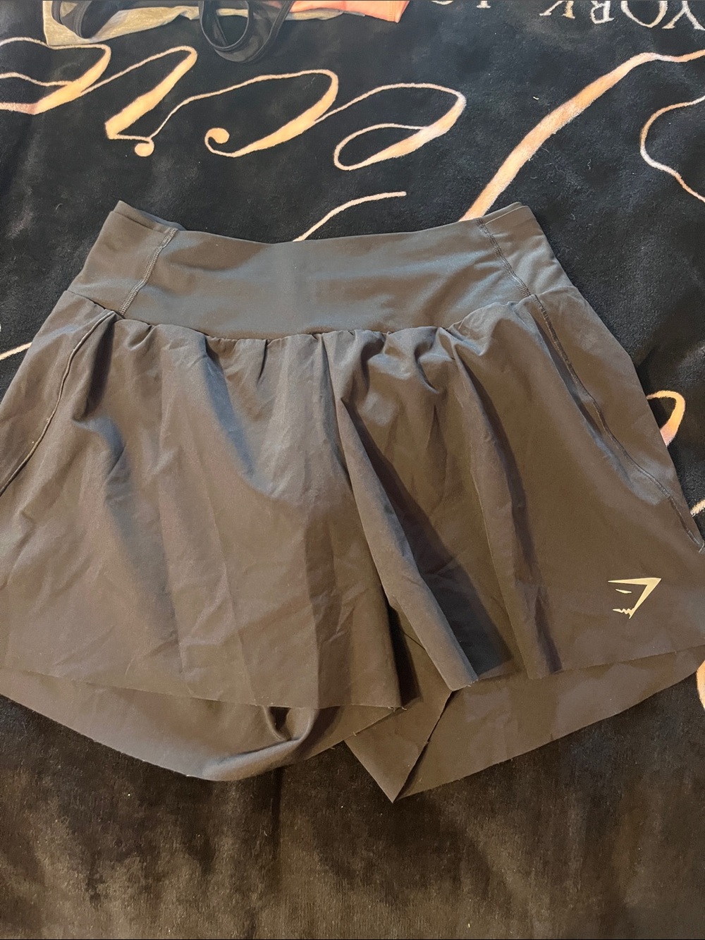 Gymshark Black Performance Skort with Built-In Shorts